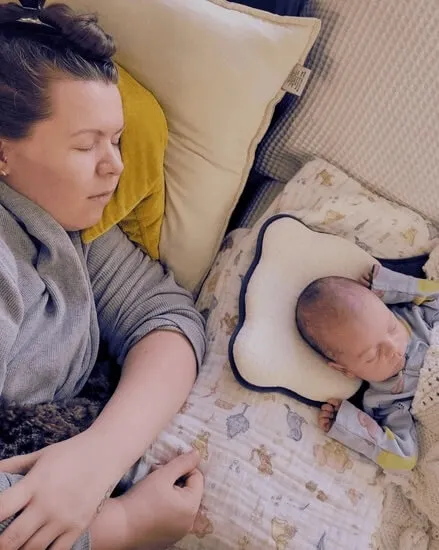 Mother and child at home